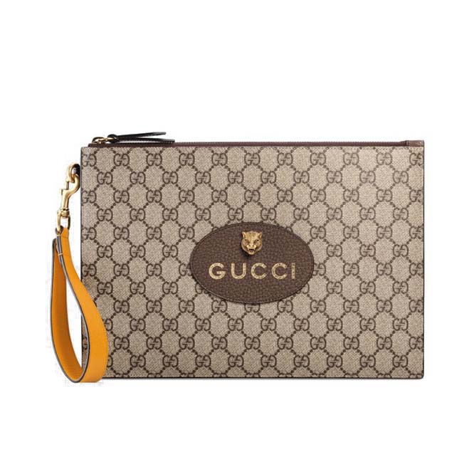 GUCCI NEO VINTAGE GG SUPREME POUCH 473956 (30*20cm) GUCCI NEO VINTAGE GG SUPREME POUCH 473956 (30*20cm)